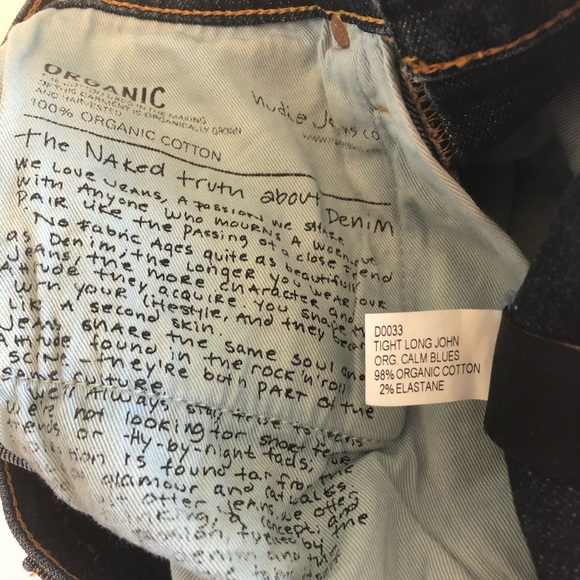 Nudie Tight Long John Jeans Size 25 - Picture 8 of 8